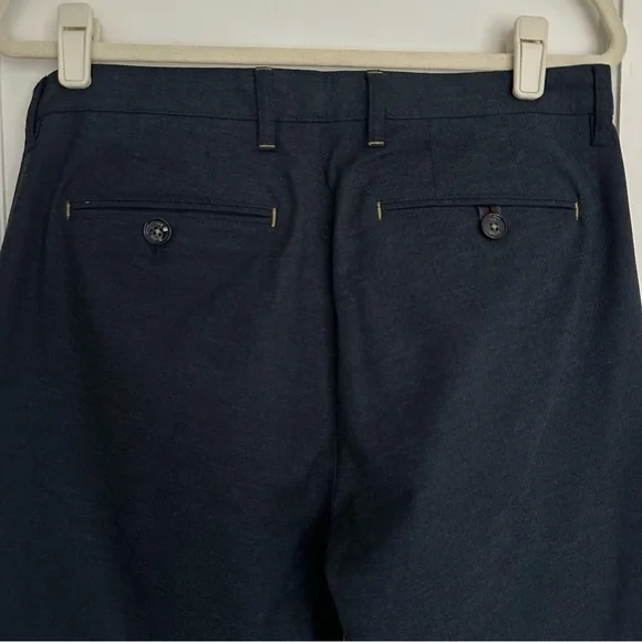 TED BAKER London Navy Cotton Blend Volvek Classic Trouser Pants Career Size 33R - Picture 9 of 16